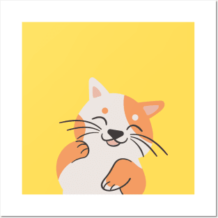 Happy Cat Posters and Art